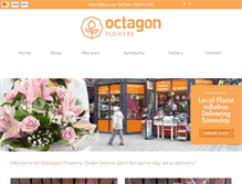 Tablet Screenshot of octagonflowers.co.uk
